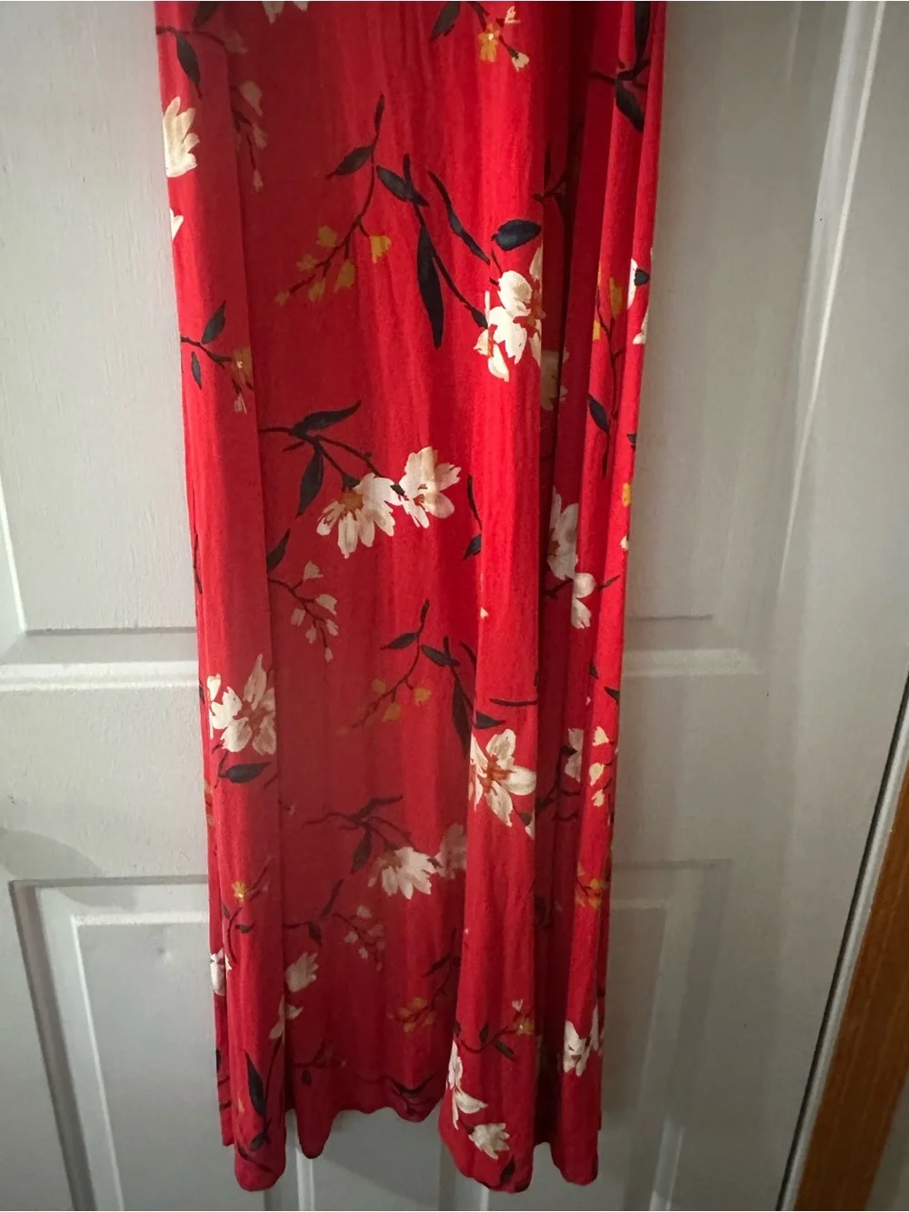 Old Navy Red Floral Tank Maxi Dress Scoop Neck. Size small. - Picture 4 of 11